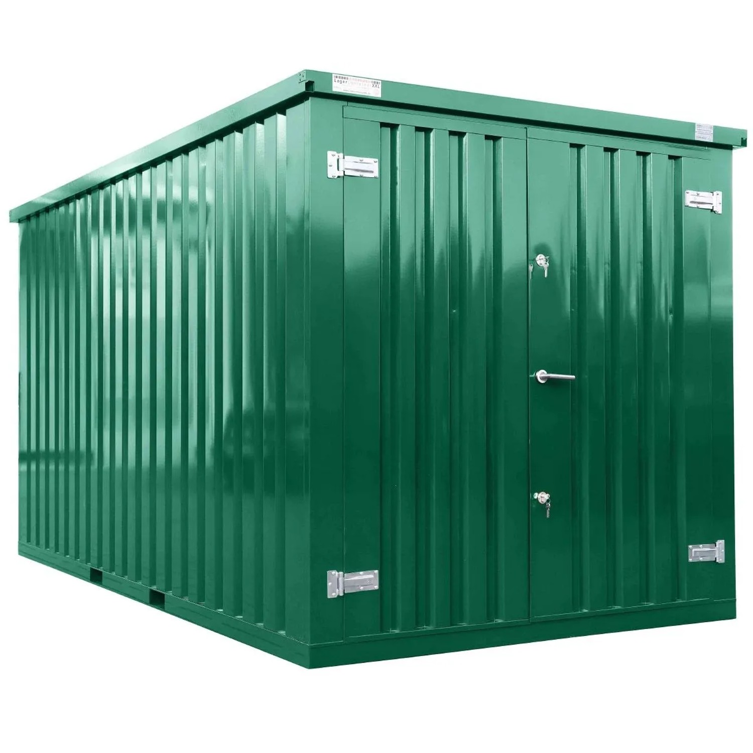 LagercontainerXXL 3m Lagercontainer mit Doppeltür & Doppelverriegelung RAL6 günstig online kaufen