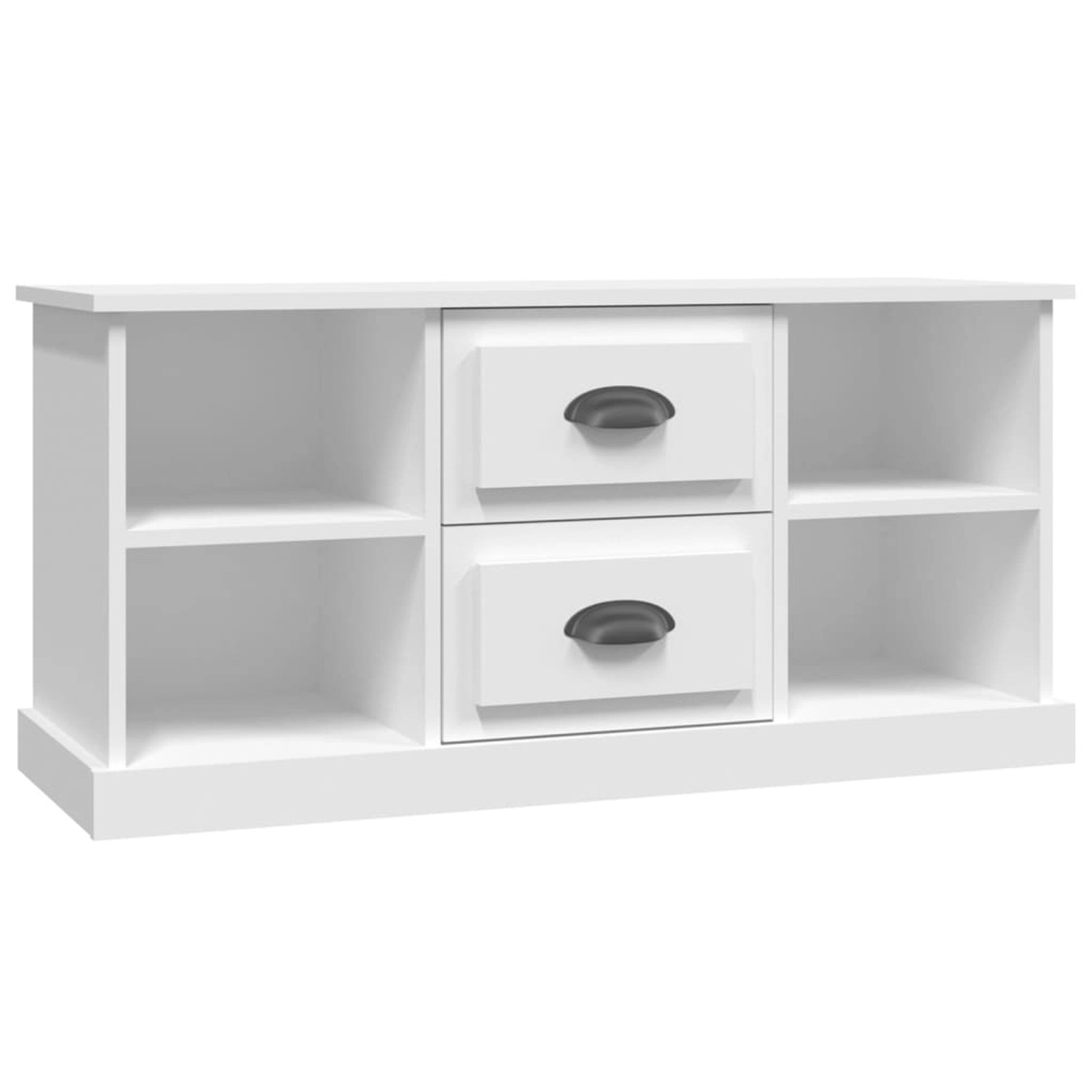 vidaXL TV-Schrank Weiß 99,5x35,5x48 cm Holzwerkstoff 816272