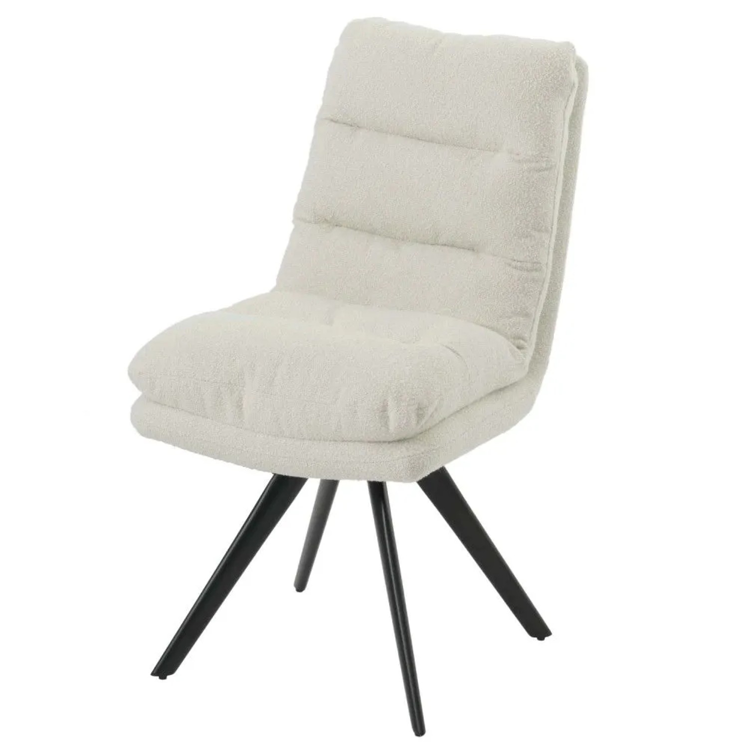 MCW Esszimmerstuhl G66 Boucle Cremeweiß