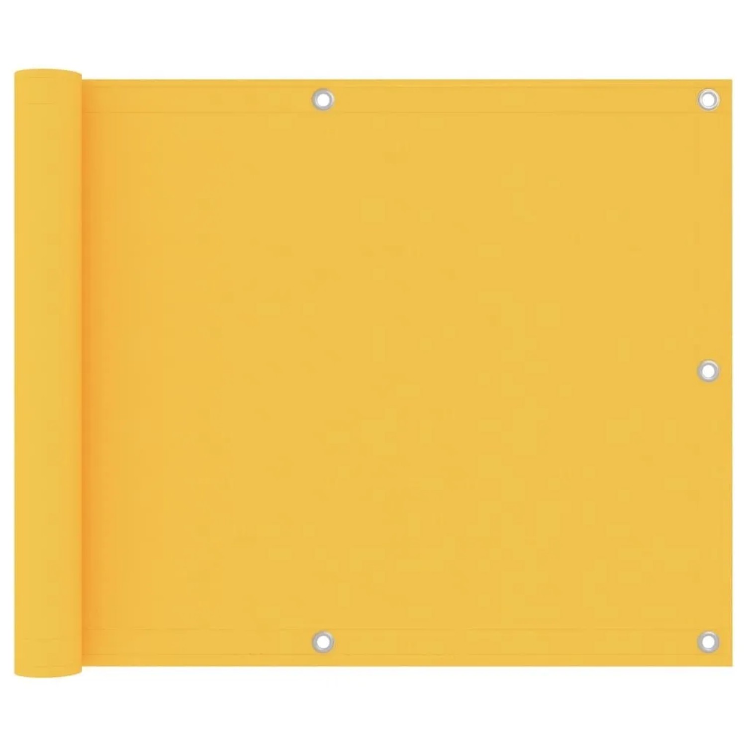 vidaXL Balkon-Sichtschutz Gelb 75x500 cm Oxford-Gewebe 135022