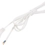 Weiße Euro-Zuleitung, 2 m, für Elektrogeräte und Lampen.