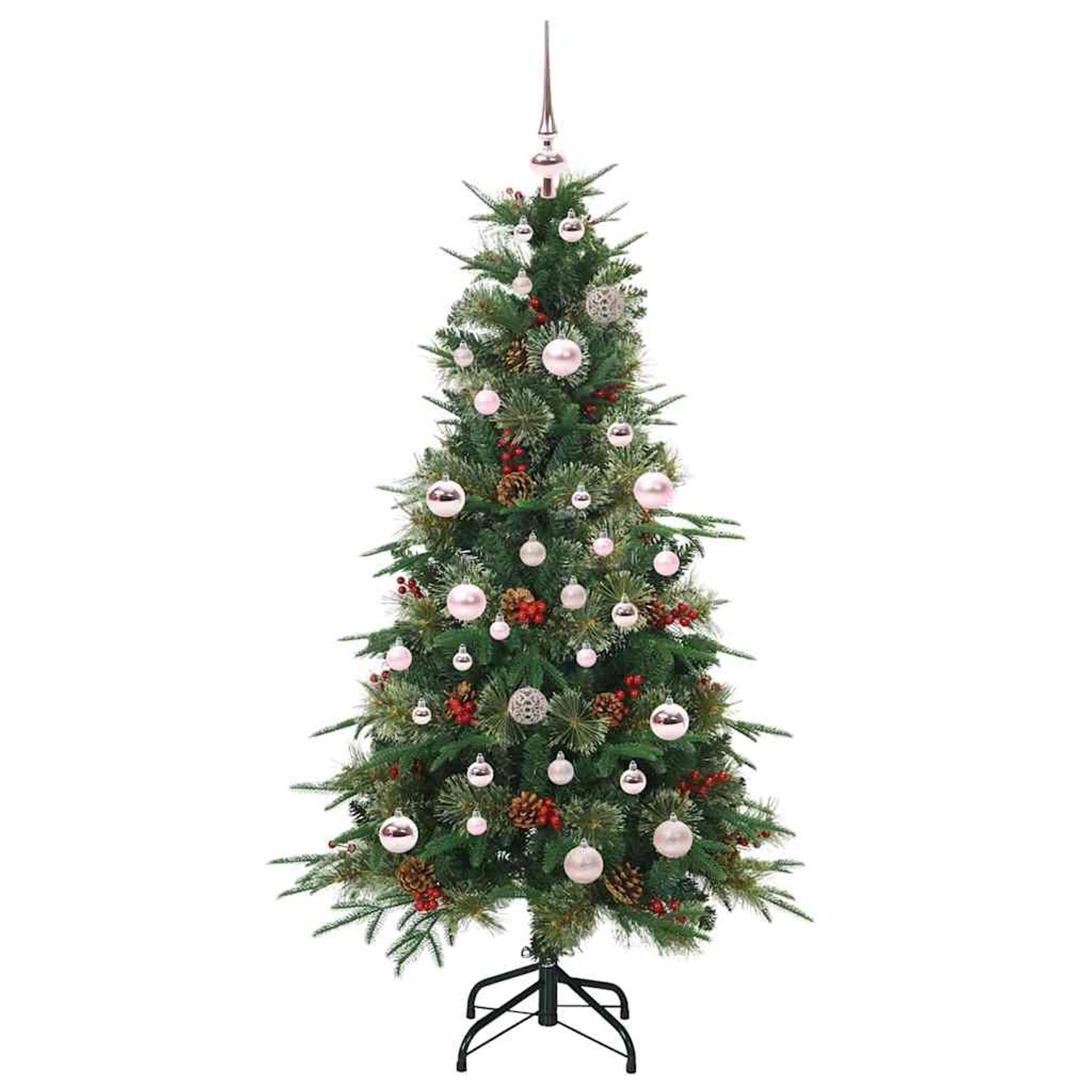 vidaXL Künstlicher Klappbarer Weihnachtsbaum Grün 150 cm PE und PVC 3397408