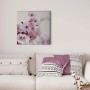 Leinwandbild mit Kirschblüten-Motiv, romantische Wanddeko für Wohn- und Schlafzimmer.