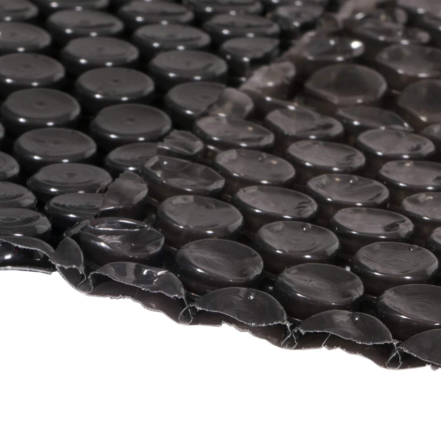 Schwarze MCW Pool Abdeckung, 8x4m, rechteckig, aus 200µm PE-Folie.