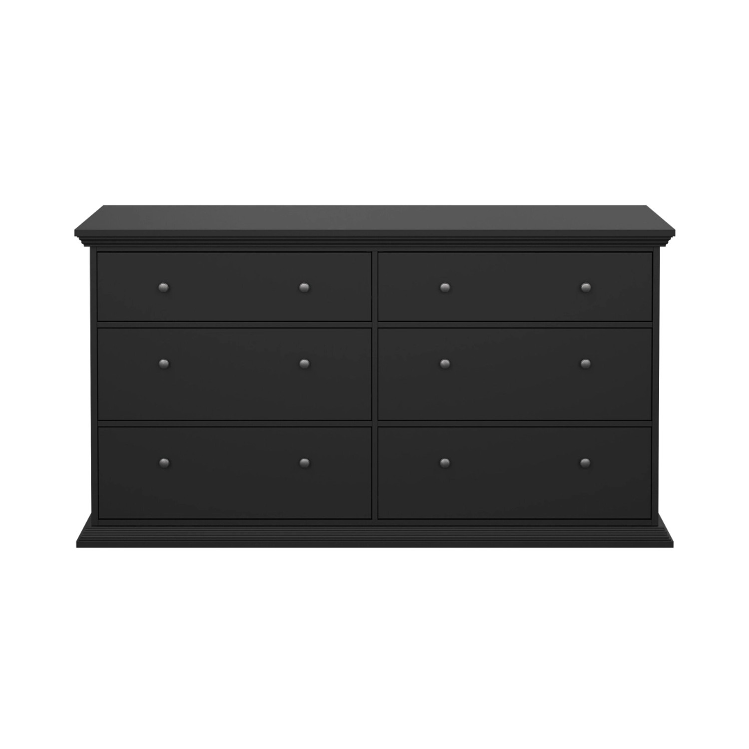 ebuy24 North Kommode 6 Schubladen Schwarz Matt günstig online kaufen