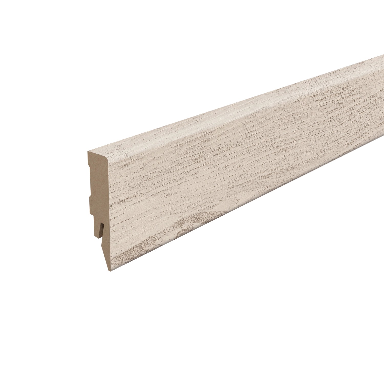 Egger Sockelleiste L632 Kubisch für Fußboden Girona 6 cm Kastanie Weiß günstig online kaufen