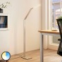 Lucande LED Stehlampe Nicano 9621660 Dimmbar Modern in Alu aus Aluminium 1-flammig Arbeitszimmerleuchte_3