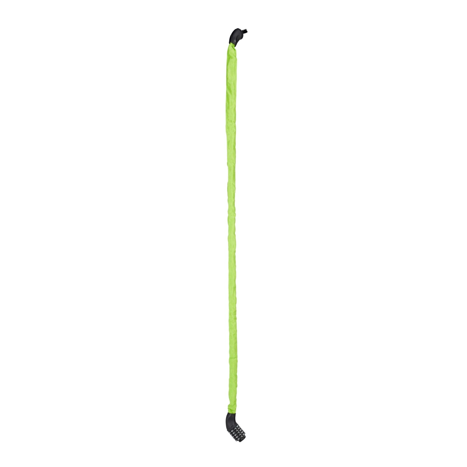Relaxdays Fahrradschloss Stahl Grün 5-stellig 120 cm 0,85 kg