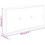 vidaXL Paletten Rückenkissen, 80x40x12 cm, mit Maßen. Ideal für Gartenmöbel & Palettensofas.
