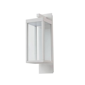 Moderne, weiße LED Außenwandleuchte Ferdinand von Lucande aus Aluminium, spritzwassergeschützt.