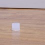 Transparenter Wagner Türstopper Vulkano aus Gummi, Ø 35 mm, für Boden- und Wandmontage.