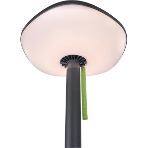 Lutec LED Solar Stehleuchte Poppy, anthrazit-grün, dimmbar, mit Bluetooth Lautsprecher.