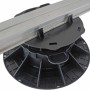Stelzlager Adapter Clever Click für Ecofix Aluprofil zur Terrassendielen-Montage.