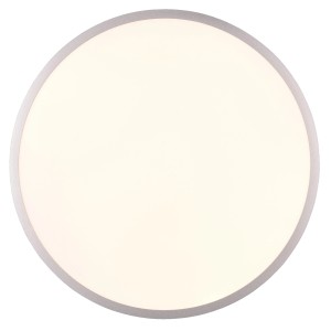 Titanfarbene Trio LED Deckenleuchte Yuma, Ø 60cm, dimmbar und mit Farbwechsel.