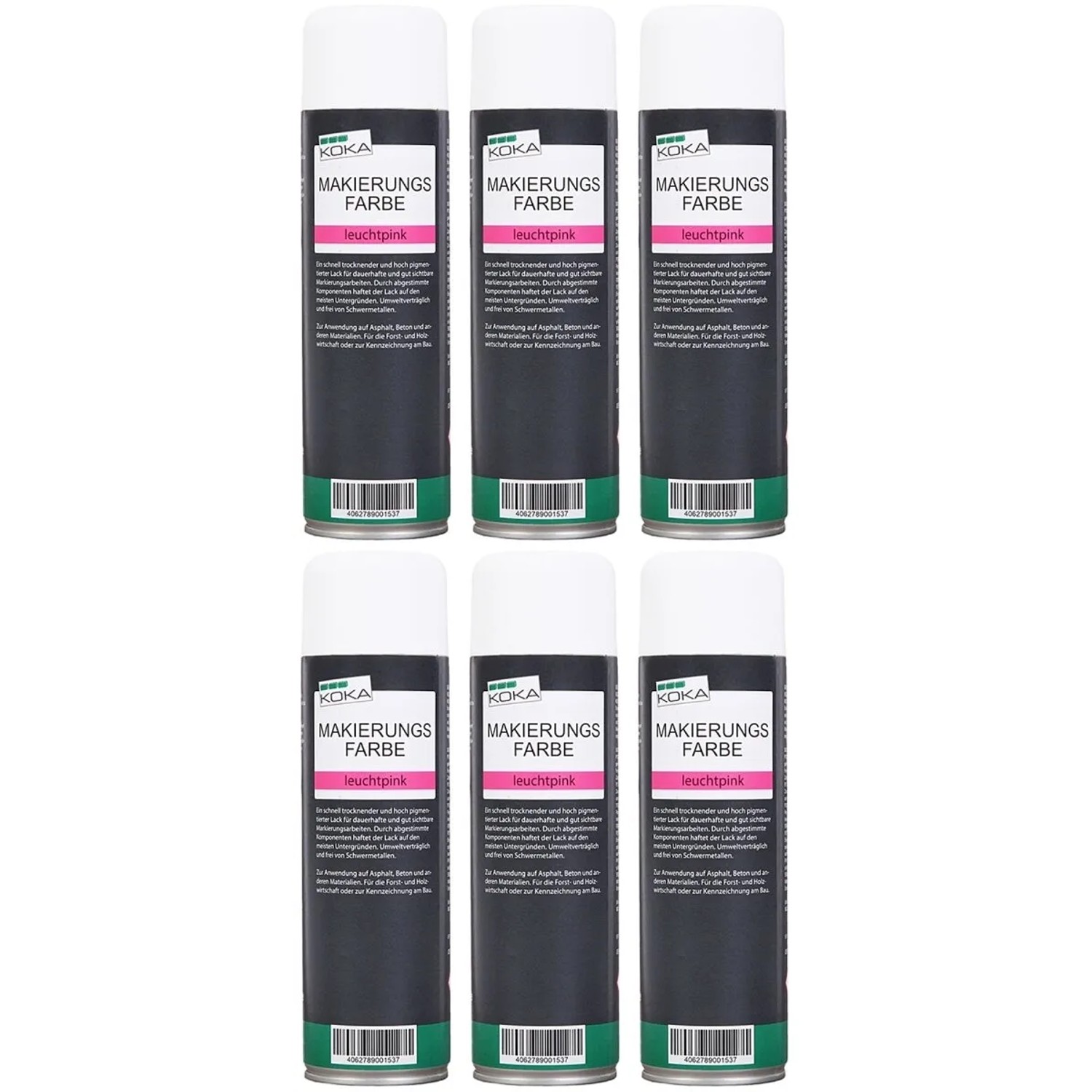 KOKA Markierungsfarbe Leuchtpink 6 Stück