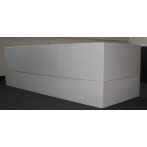 Weiße Acrylschürze für Galia I Badewanne, 170 cm, linke Ausführung.