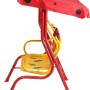 Siena Garden Kinder-Hollywoodschaukel Marie, rot mit Marienkäfer-Motiv, für den Garten.