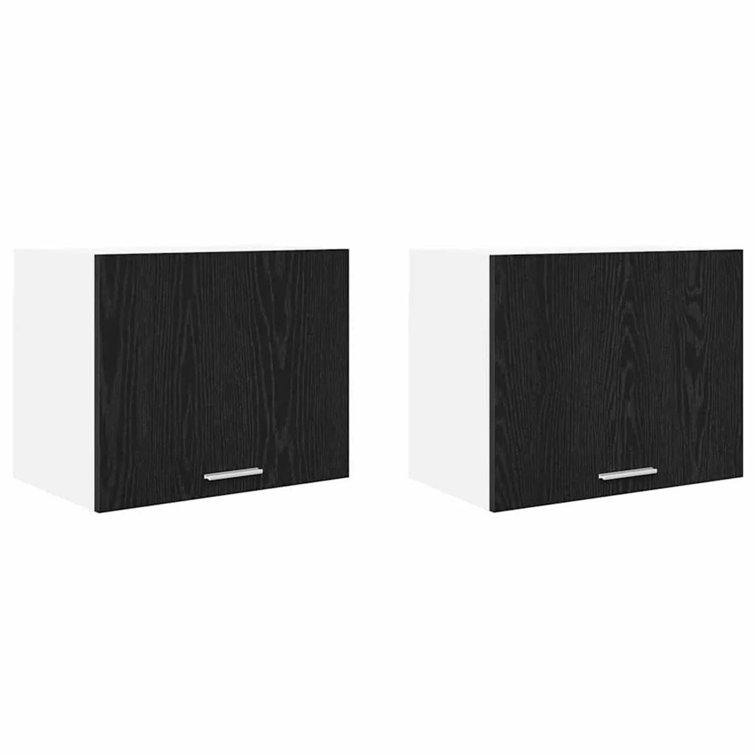 vidaXL Hängeschrank 2 Stk Schwarze Eiche und Weiß 50 x 31 x 40 cm 884149 günstig online kaufen