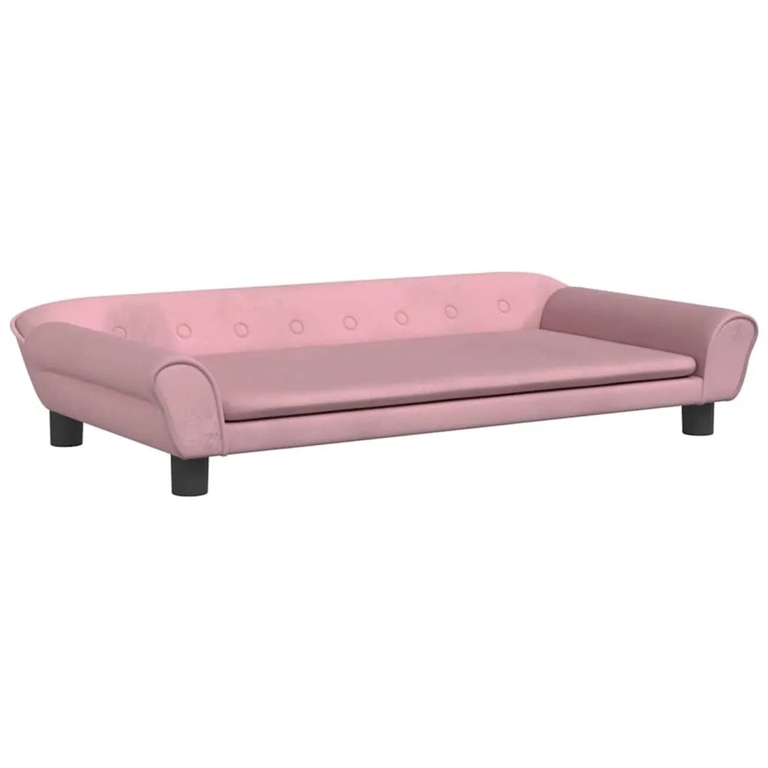 vidaXL Kindersofa Rosa 100x50x26 cm Samt 3196396