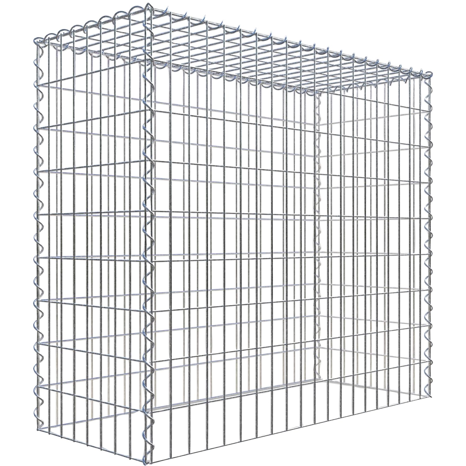 Gabiona Gabione-Anbaukorb Typ 3 90 x 100 x 40 cm Maschenw 5 x 10 cm