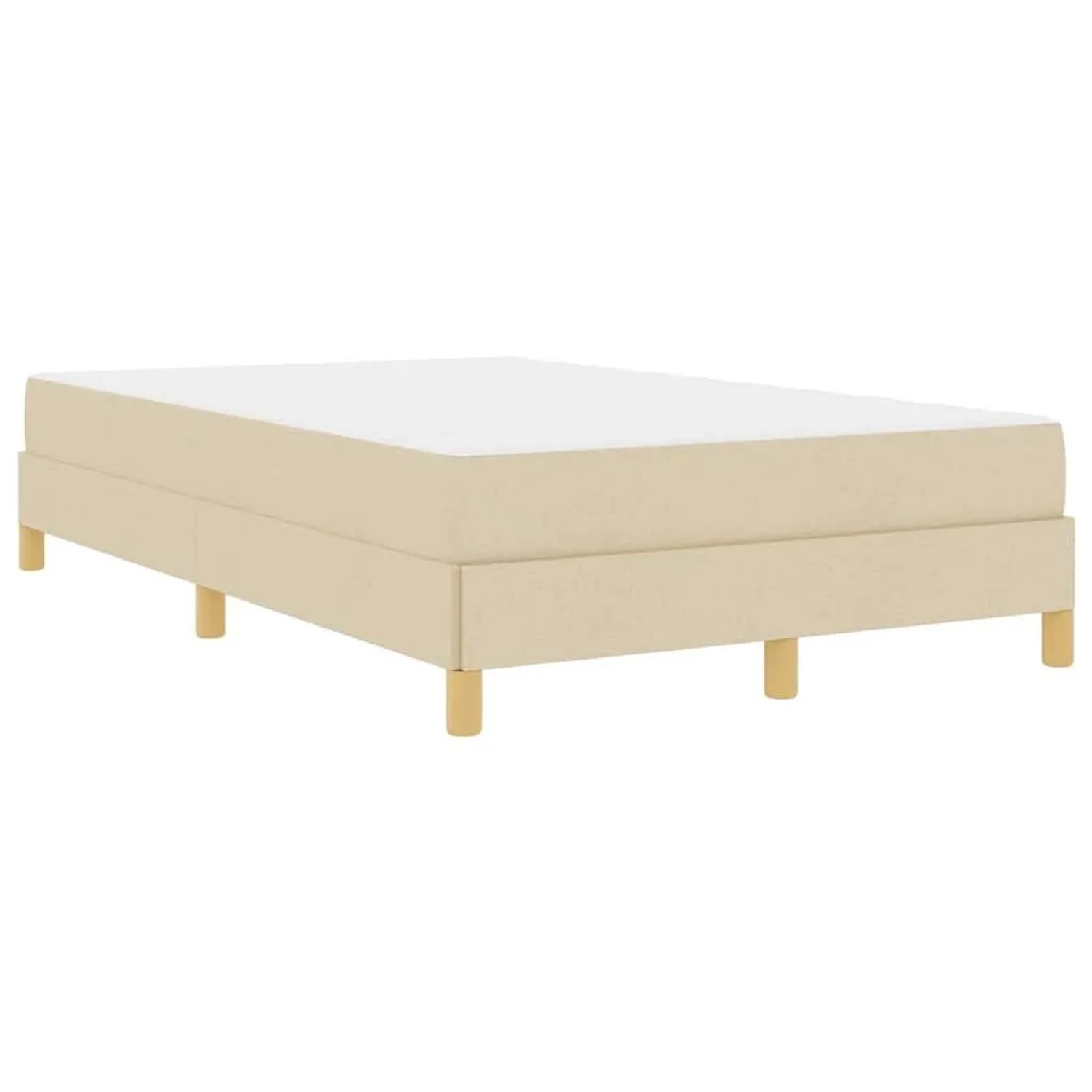 vidaXL Boxspringbett Creme 120 x 190 cm Stoff 3398554 günstig online kaufen