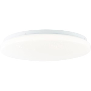 Smarte, dimmbare LED-Deckenleuchte Heddy, Ø 38 cm, in Weiß. Lichtfarbe und RGB per App steuerbar.