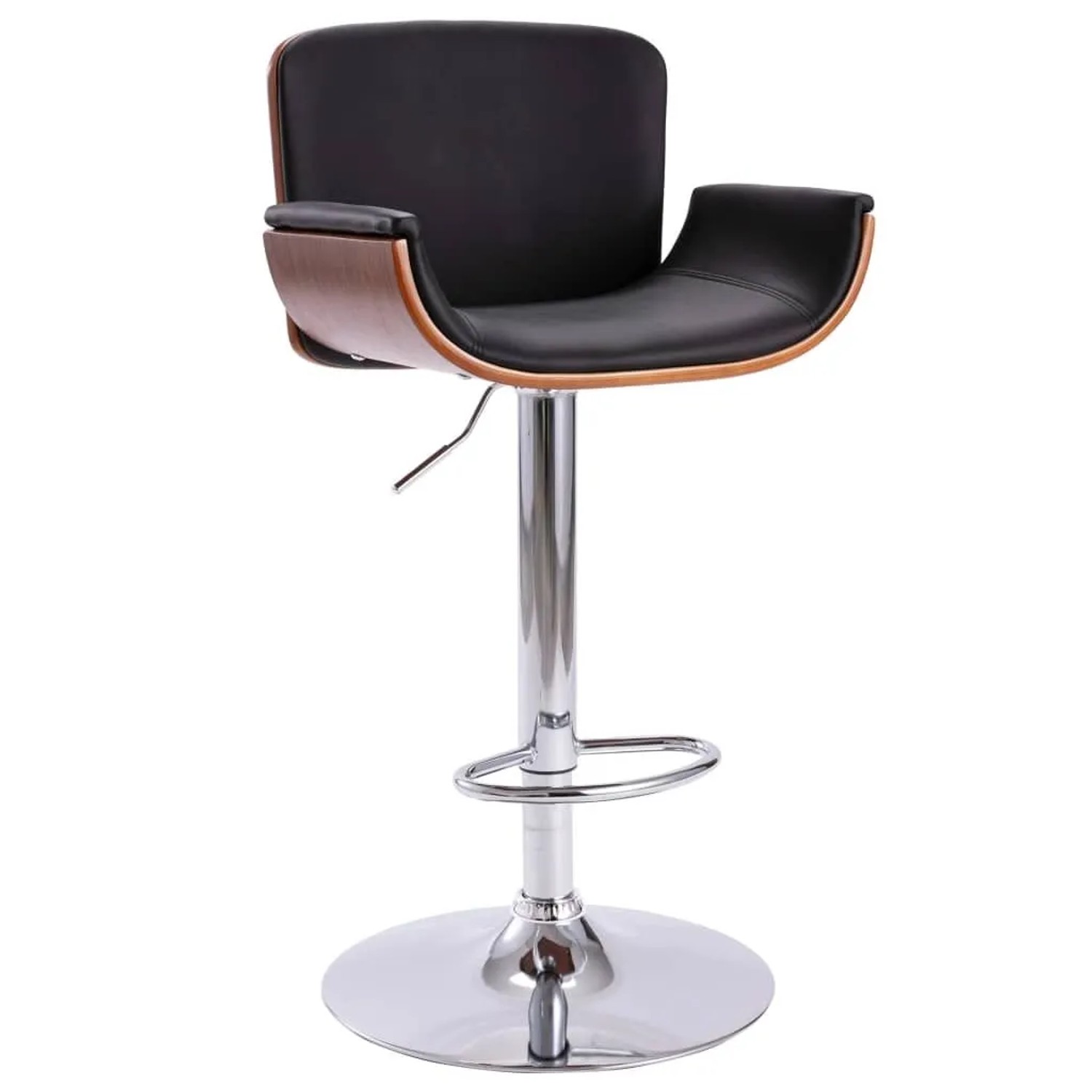vidaXL Barhocker Schwarz Kunstleder 287375