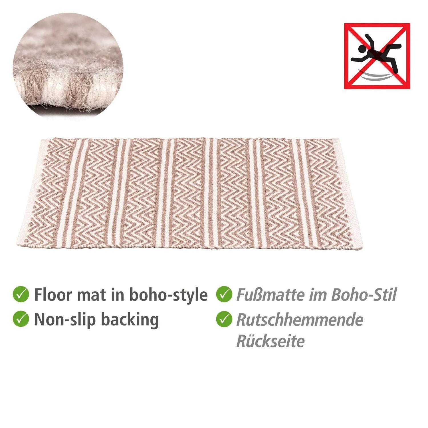 Wenko Badematte Shaki aus recycelten PET Flaschen 50 cm x 80 cm_14