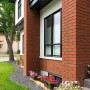 Hauswand mit Elabrick Eckverblender Colorado in rotbraun. Frostsichere Verblender für Aussen.