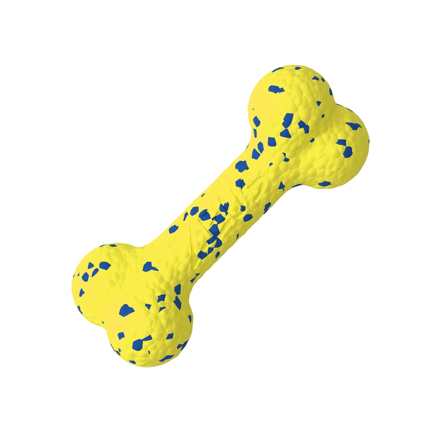 Zeus Hundespielzeug Nitro Knochen 16 cm Gelb-Blau