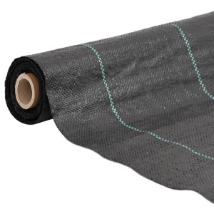 vidaXL Unkrautvlies Schwarz 2x150 m PP 4005197