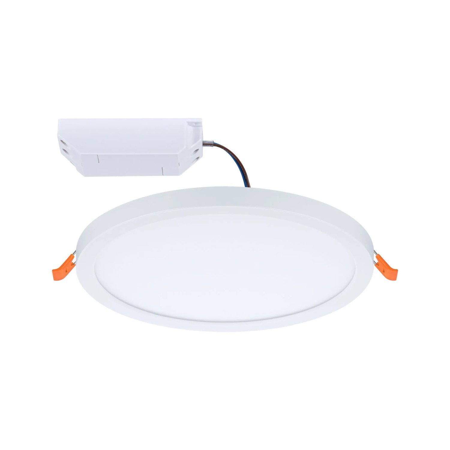 Weißes Paulmann Einbaupanel Areo, 13W, neutralweißes Licht, VariFit-System für flexible Montage.