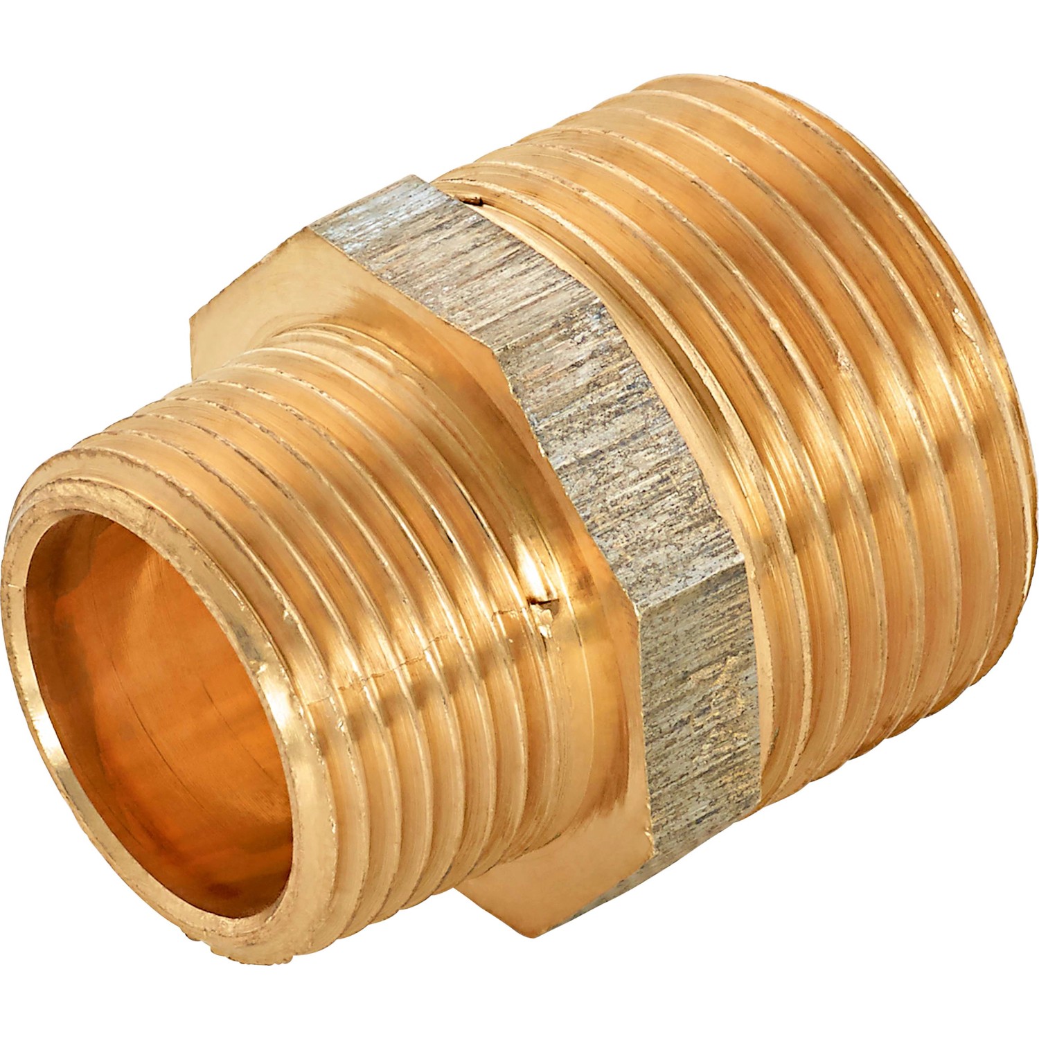 Gewinde-Reduziernippel 26,4 mm (R 3/4) x 33,3 mm (R 1) Rotguss