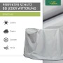 Mehr Garten Schutzhülle für runde Sitzgruppe, Ø 200 cm, wasserdicht und UV-beständig.