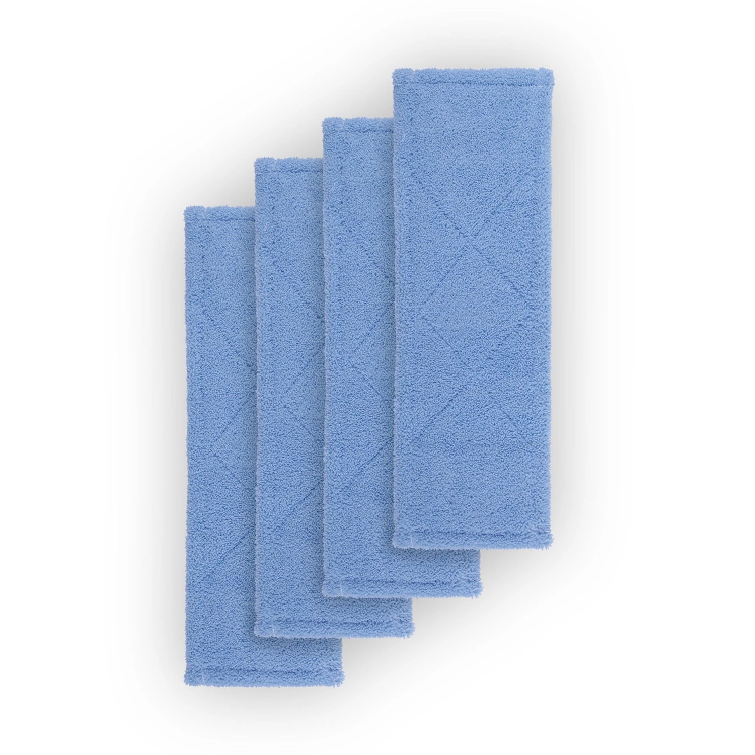 Bestlivings Bodenwischer Ersatzbezug Blau Mikrofaser 4er Pack