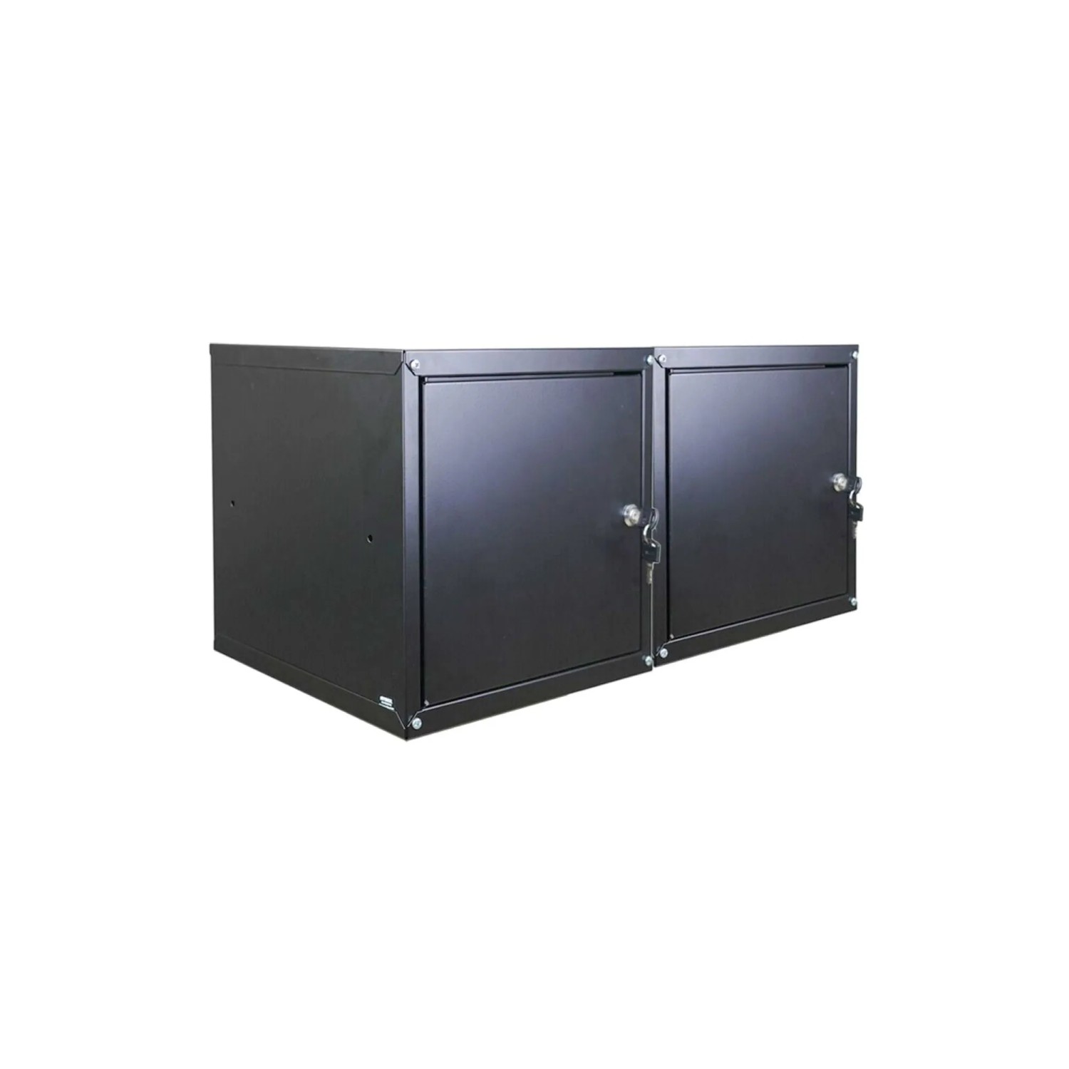 PROREGAL Mega Deal 2x Schließfachwürfel Cubic XL HxBxT 45 x 45 x 45 cm Schwarz