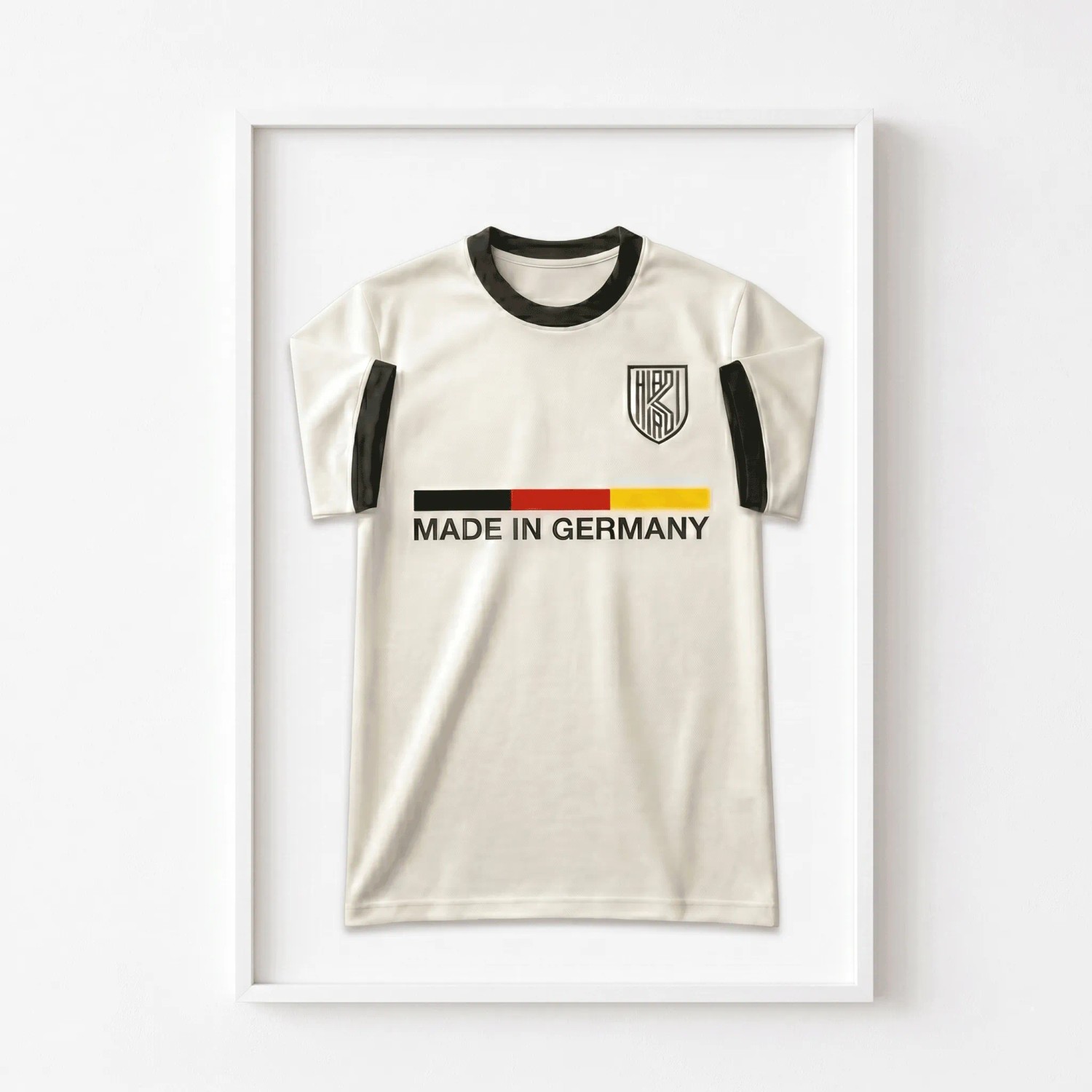 K-Möbel Echtholz Trikot Rahmen 70x100 cm Weiß