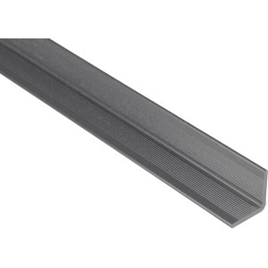 Kovalex WPC Wandabschlussleiste in Steingrau, 4x4x250cm, für Terrassen.