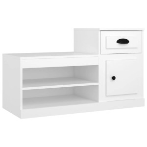 vidaXL Schuhschrank Weiß 100x42x60 cm Holzwerkstoff 816416