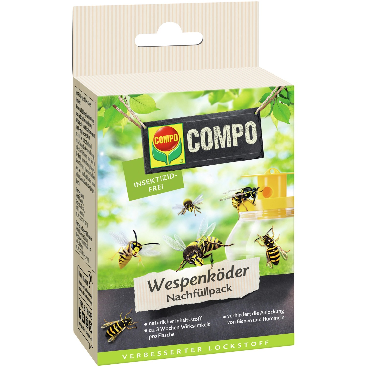 Compo Wespenfallen Köder Nachfüllpack N