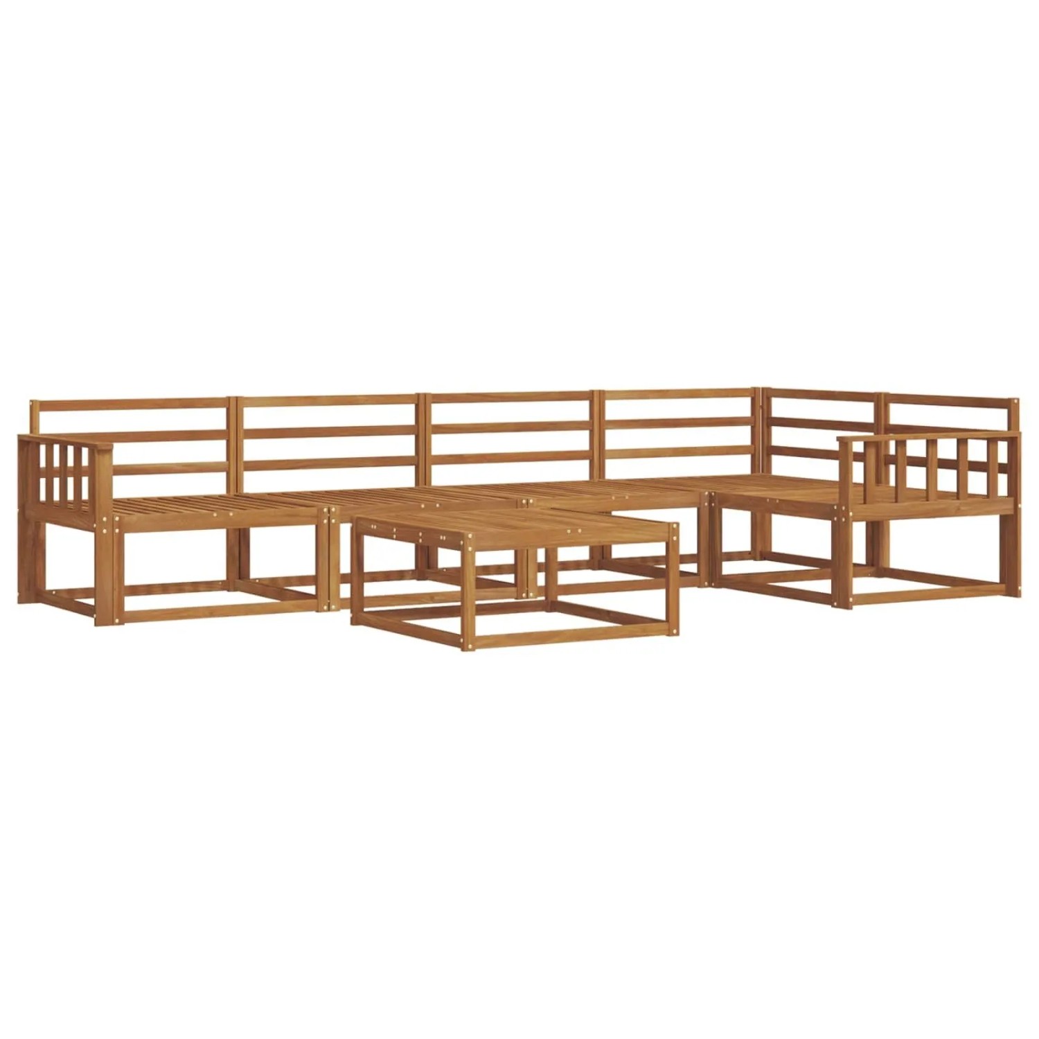 vidaXL Outdoor-Sofagarnitur 6-Tlg Natur Massivholz Akazie 3367607