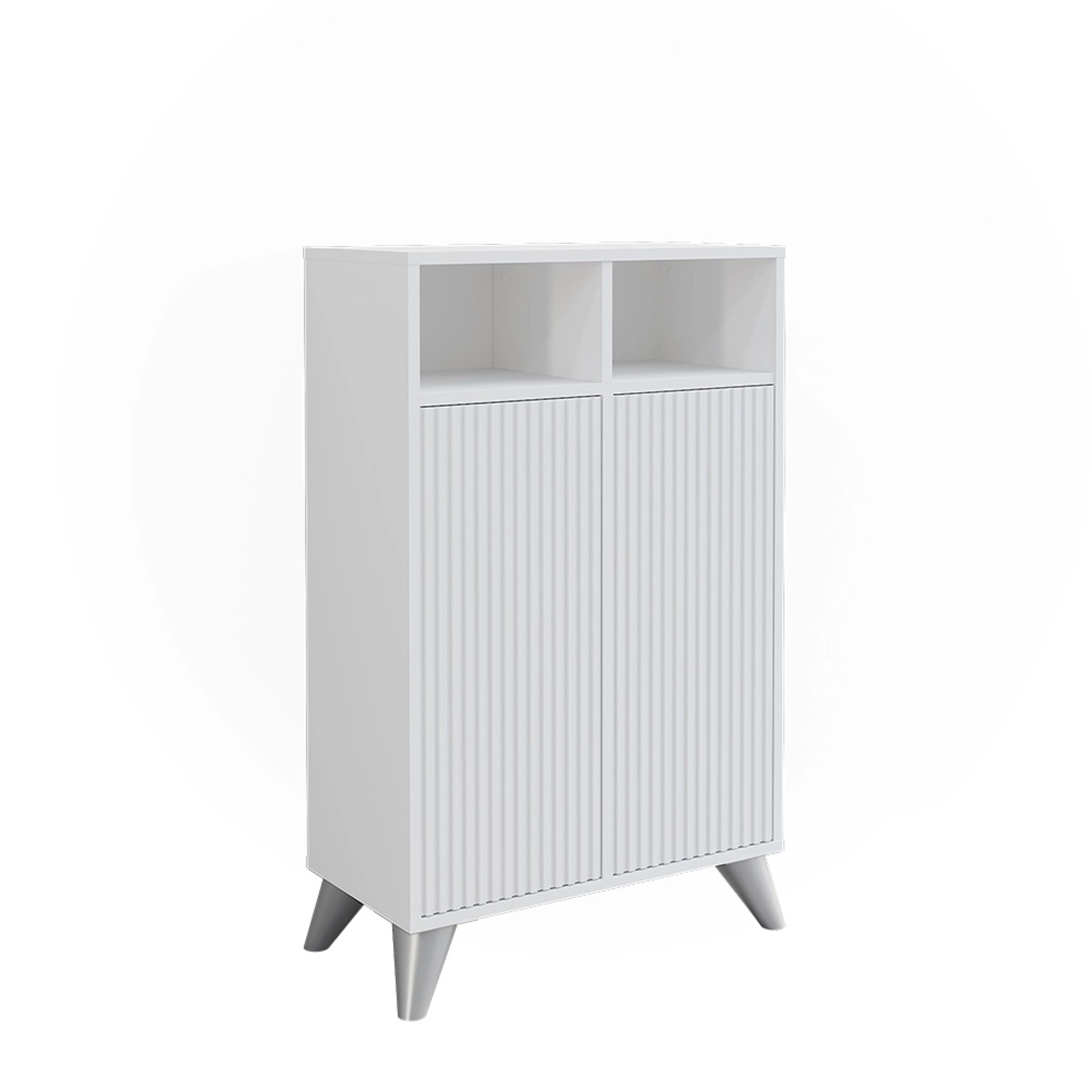 Vicco Midischrank Leano Weiß 60 x 97 cm mit 2 Türen