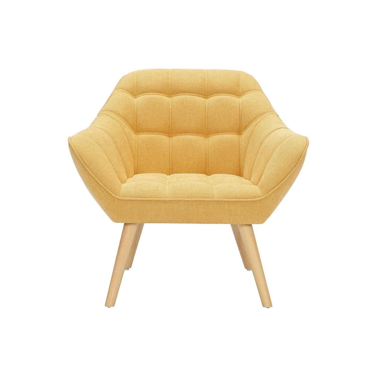 Vente-unique Sessel Mit Gerader Rückenlehne Caserta Senffarben 82 cm