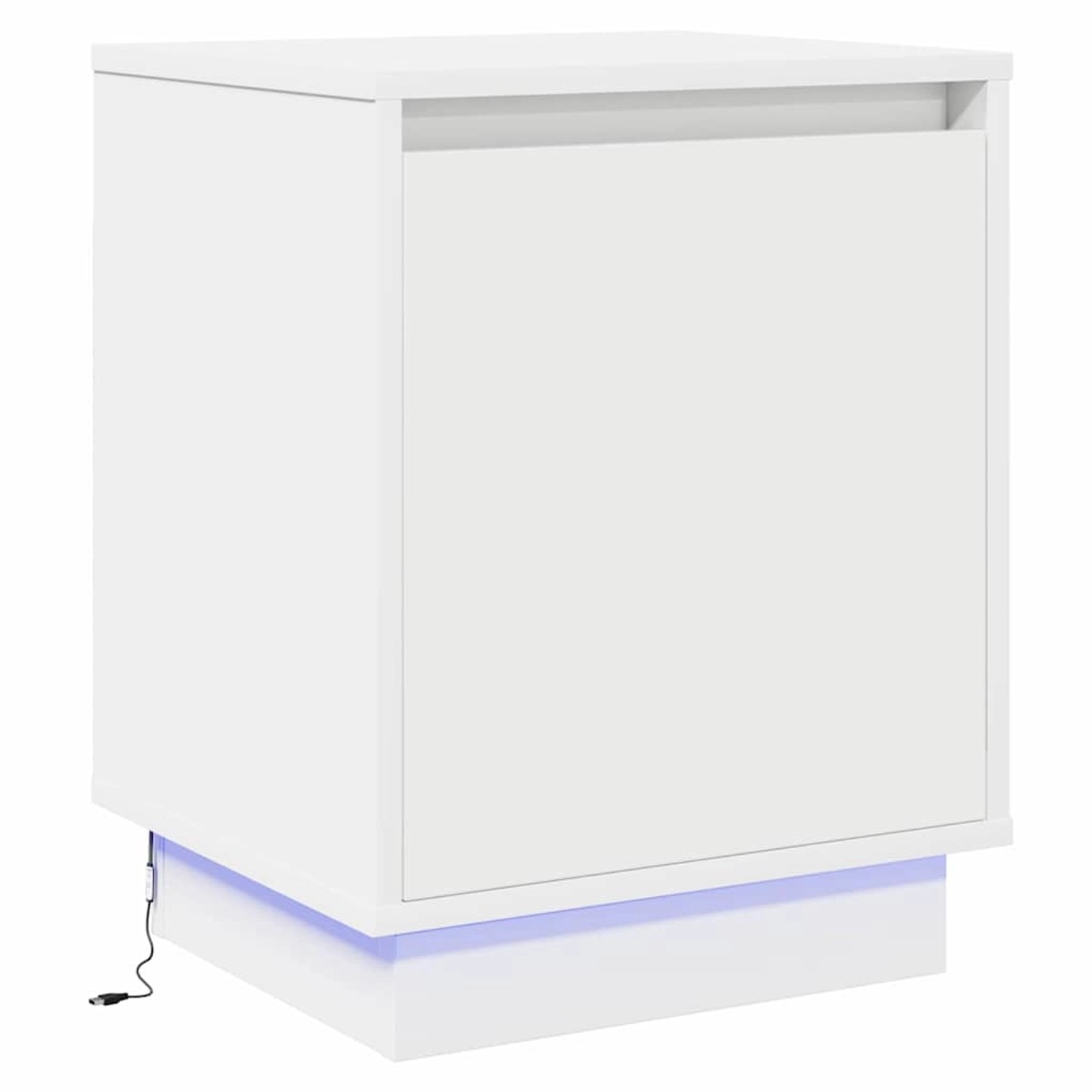 vidaXL Nachttisch mit Weiß 39 x 34,5 x 50 cm Holzwerkstoff 869594 günstig online kaufen