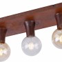 Just Light Deckenleuchte Turn me Rost, 3-flammig, mit E27 Fassung. Rustikale Optik.