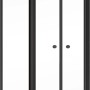 Schulte ExpressPlus Pendeltür mit Seitenwand, 200x80 cm, Mattschwarz. Duschtür für barrierefreies Bad.