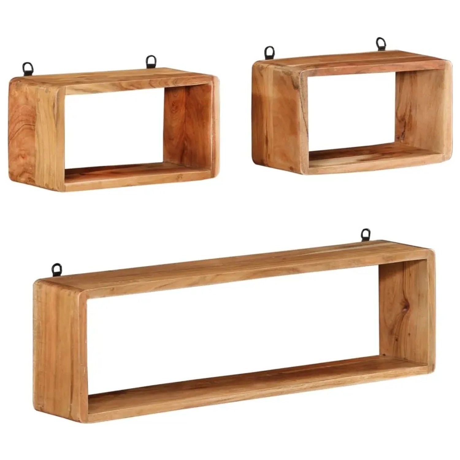 vidaXL 3-Tlg Würfelregal-Set Massivholz Akazie 328262_9