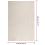 vidaXL Teppich ZIZUR Creme 140x200 cm Jute-Optik Indoor und Outdoor 4010378_9
