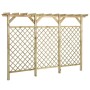 DELUKE Pergola Aus Holz GITTO 3x2m Kiefernholz Rankhilfe Pergola Holz Bausatz Freistehend Gartendeko Gartenbogen Gartenpergola