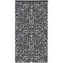 Anthrazit-schwarzer Flauschvorhang 100x220cm mit Unistreifen als Türvorhang oder Fensterdeko.